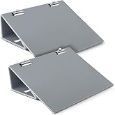 Nuanchu 2 Pcs Gray Folding Slant Board for Writing Kids 14 x 12 Inch | Classroom Large Slanted Writing Board for kids, Adjustable Tilted Clipboard, Sloped Surface, Improving Handwriting
