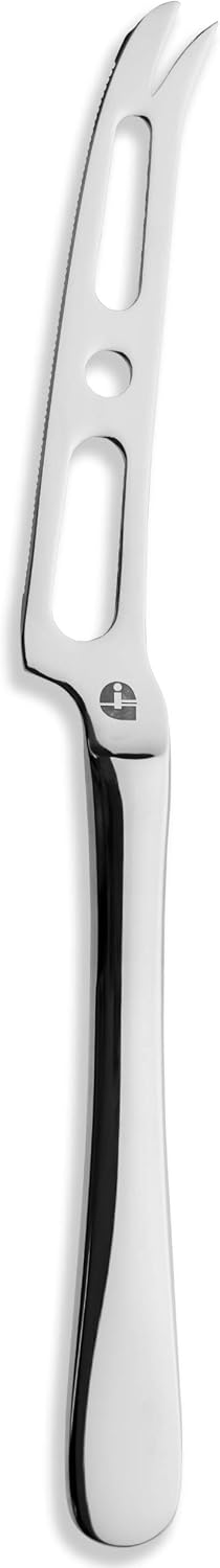 Windsor Carded SCHKWDR/C Soft Cheese Knife, Mirror Polished Stainless Steel, Hooked Blade Cutting Tool for Brie, Camembert, Feta