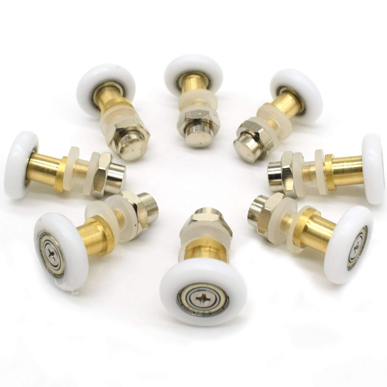 Set of 8 Shower Door Rollers Runners Wheels PULLERS 25mm