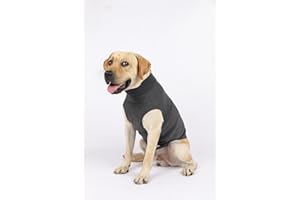 ODSSTAIPS Dog Anxiety Vest,Thunder Vest for Dogs Anxiety,Dog Thunder Jacket Anxiety Calming Vest,Comfort Anxiety Vest for Dogs,Dog Anxiety Relief Coat for Thunderstorm,Travel and Vet Visits,Grey XS