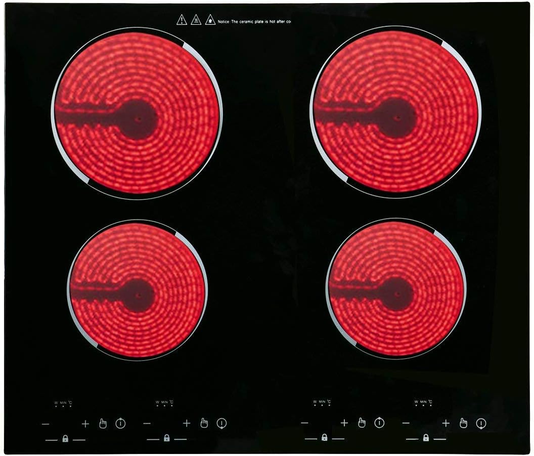 Electric Cooktop,C43 Builtin Electric Stove, Vitro Ceramic