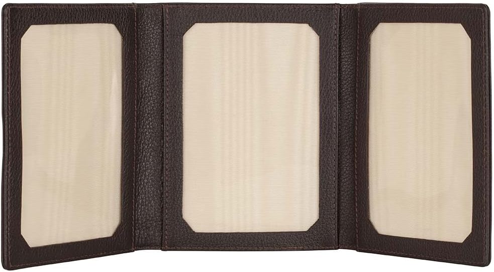 David Hampton Luxury Leather Triple Photo Frame