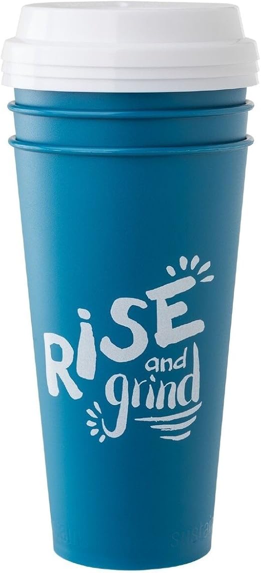 Aladdin Reusable Travel Hot or Cold ToGo Cups With Press