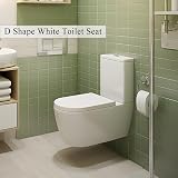 Vivo Technologies D Shape Soft Close Quick Release Toilet Seat Top Fix White view 7