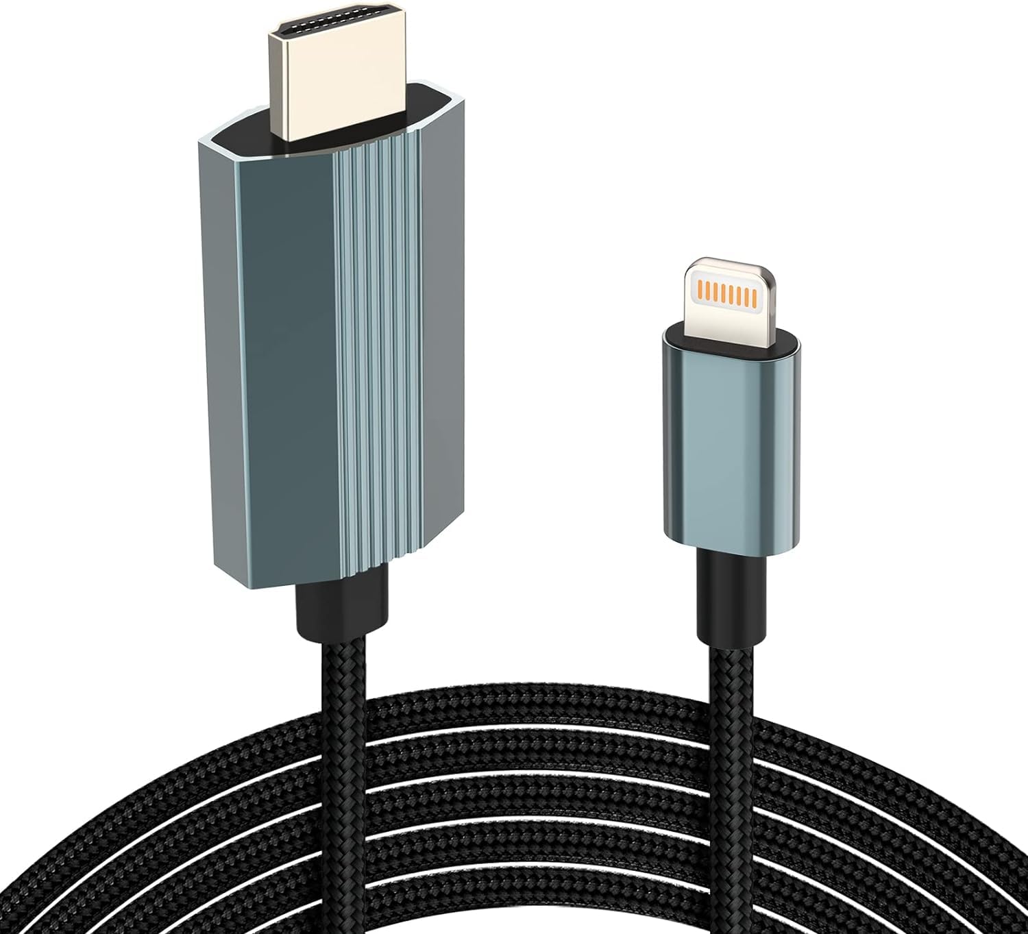 Photo 1 of [Apple MFi Certified] Lightning to HDMI Digital AV Adapter, 6 FT HDTV Cable Compatible with iPhone, iPad, iPod 1080P Digital AV Sync Screen Connector on HDTV Monitor Projector-NO Need Power Supply