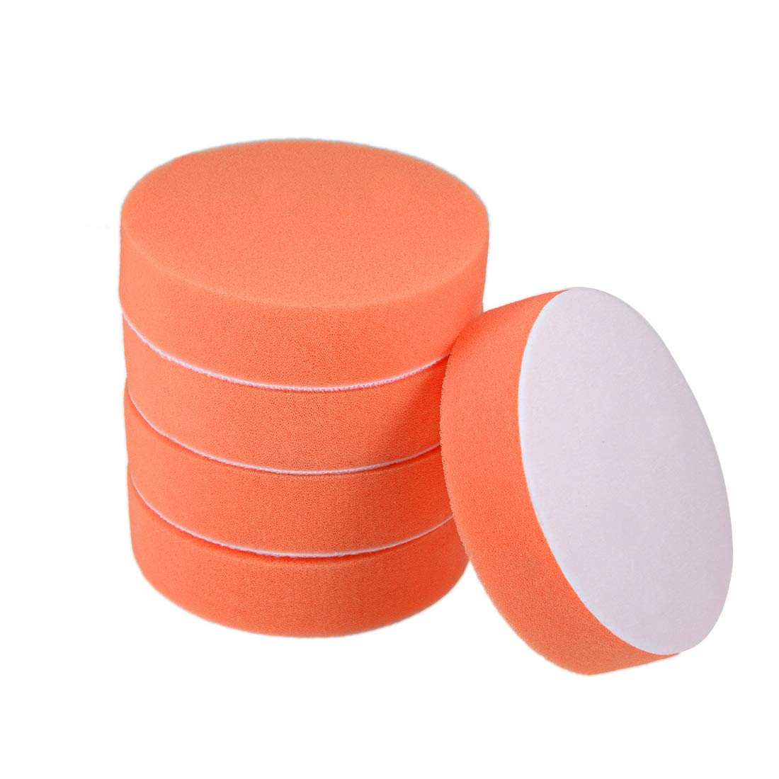 uxcell 4-inch Foam Drill Buffing Sponge Pads for Sanding Polishing Waxing Sealing Glaze 5pcs