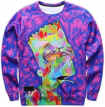 bart simpson crewneck sweatshirt