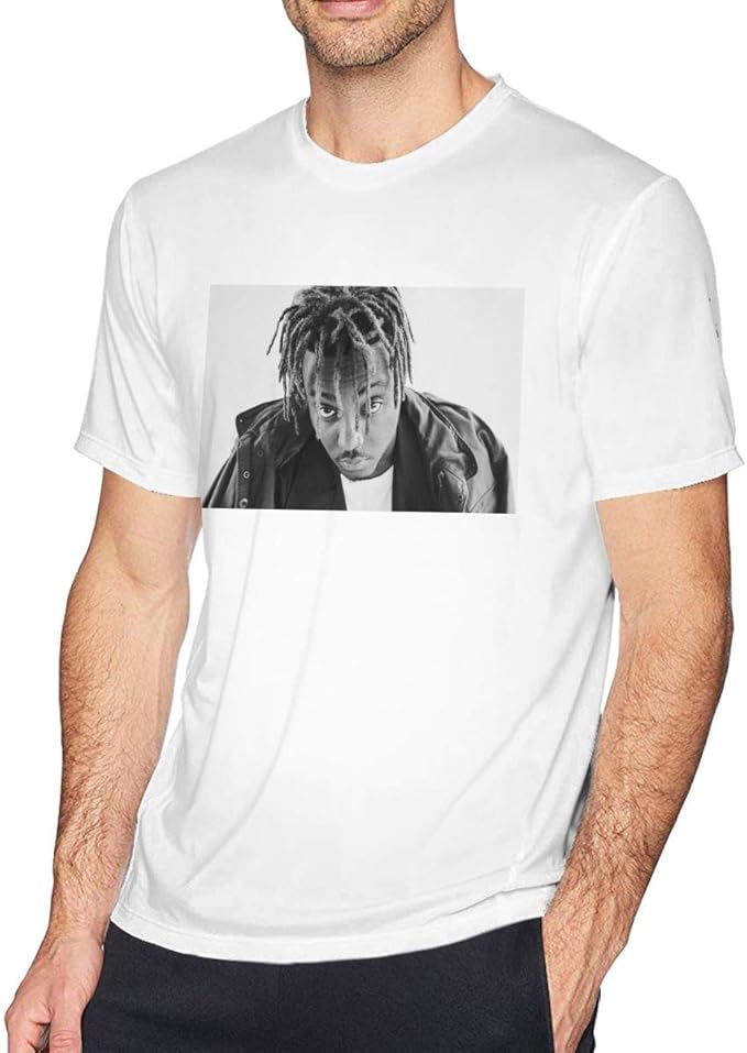 ASIUHAW Juice WRLD Mens White Morden Tshirt L Clothing