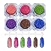 NICOLE DIARY 6 Box Holographic Laser Powder Nail Glitter Gorgeous Glitter Powders