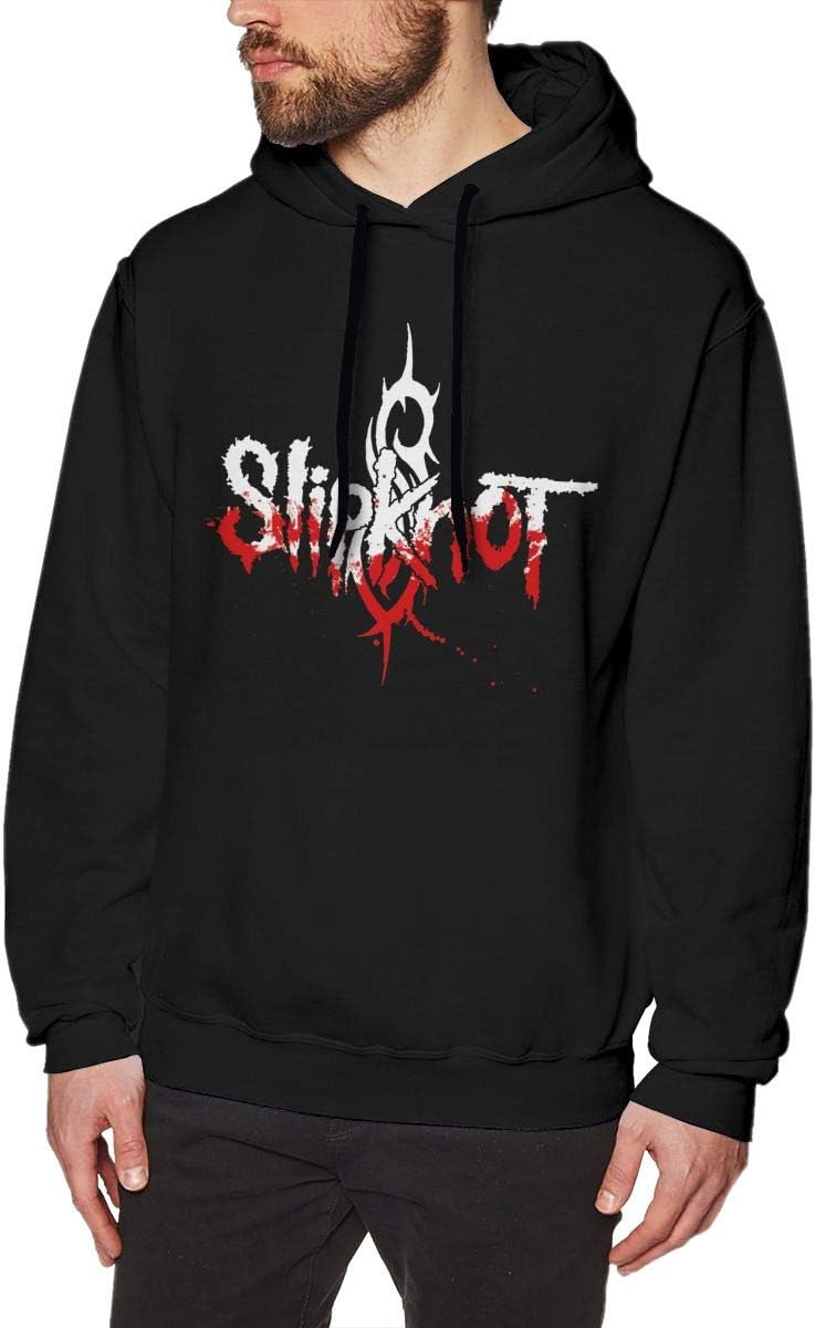 Slipknot Logo Mens Long Sleeve Sweatshirts Mans Hoodies Black