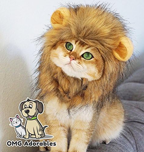 Lion Mane Wig for Dog and Cat Costume 