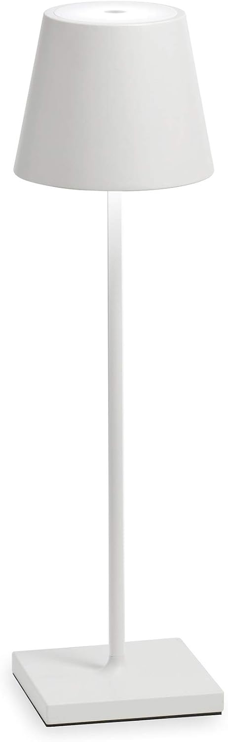 Zafferano ZAFPOLPRO-WH Poldina Pro Dimmable Wireless LED Table lamp in Aluminum, IP54 Protection, Indoor/Outdoor use - Image 4