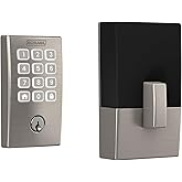 Schlage Arrive Smart WiFi Deadbolt Lock with Century Trim, Satin Nickel | Keyless entry door lock, Push button keypad, Built-in app control, Alexa, Google Home &amp; Ring compatible, Certified security