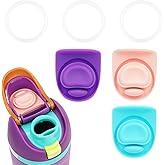 BOXOB 3pcs O Seal Ring & 3pcs Silicone Stoppers for Owala Freesip Cap, Silicone Water Bottle Top Lid Gasket BPA-Free Sealing Accessories for Owala Freesip 24/32oz (Color 3)