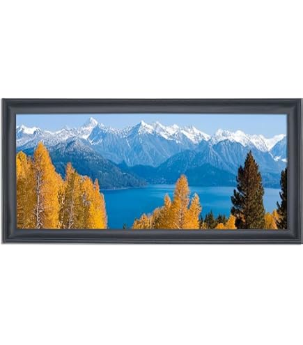 Amazon.com - 15x29 inch Picture Frame Solid Wood Black Panoramic