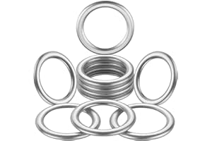 AOIT M14 Oil Drain Plug Gaskets Crush Washers Seals Rings Fit for Audi A3 A4 A5 A6 A7 A8 Q3 Q5 Q7 TT RS7 VW Jetta Passat Tiguan Golf CC, Replacement for the Part # N 013 815 7, Used for Oil Change, 10 Pack