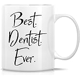 Retreez Funny Mug - Best Dentist Ever Dental 11 Oz Ceramic Coffee Mugs - Funny, Sarcasm, Sarcastic, Inspirational, Motivational birthday gifts for friends, coworkers, professor, siblings, dad, mom