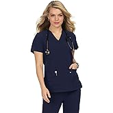 KOI Next Gen 1019 Women's Hustle and Heart Scrub Top Navy S