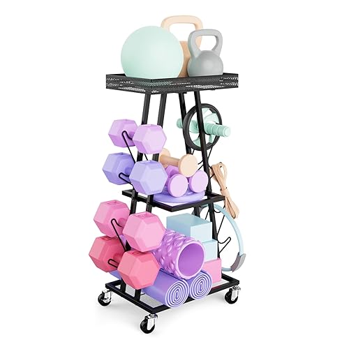 Iirios Dumbbell Rack, Weight Rack for Dumbbells, Compact A-Frame