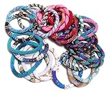 Wigspedia - Wholesale Random Mix Crochet Glass Seed Bead Nepal Boho Bracelet - Set of 8