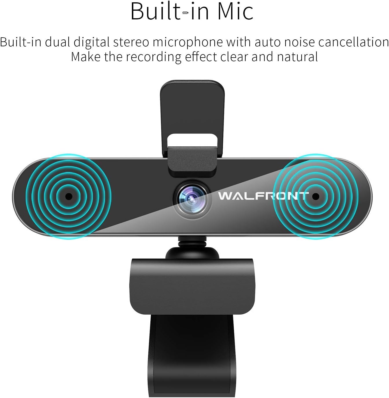 1080P Webcam for PC Laptop Desktop, 360-Degree Rotation Streaming Webcam with Microphone, Computer Video Camera Webcam Compatible for Video Calling Recording Conferencing : Camera & Photo