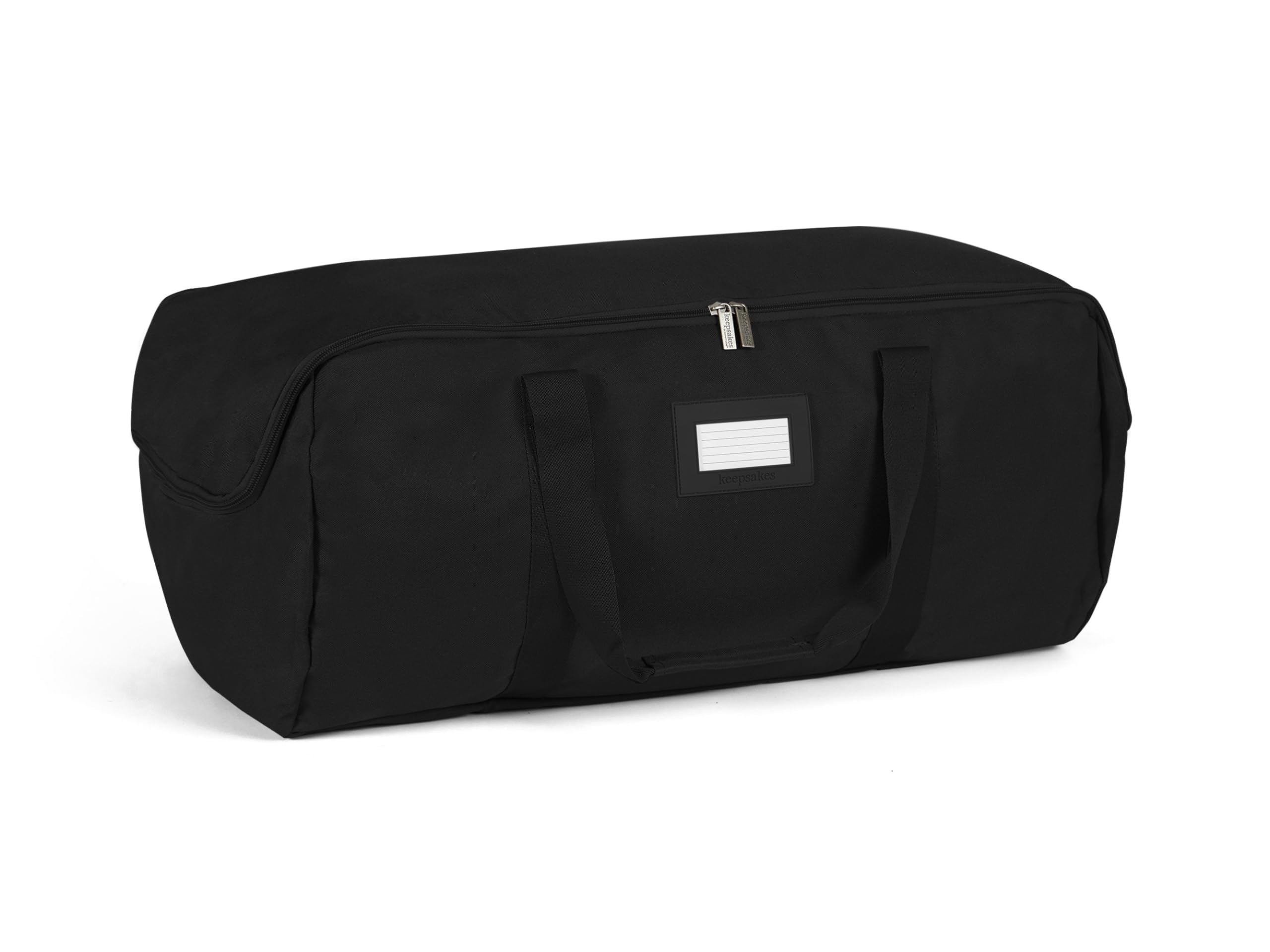 Photo 1 of Covermates Keepsakes Garland Duffle Bag - Durable Polyester, Reinforced Handles, Fits up to 25 Foot Garland Depending on Thickness - Holiday Storage, Black