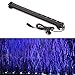 Aquarium Air Stone Bar with Blue LED Lighting, GOOBAT LED Bubbler Curtain for Fish Tank, 12-Inch