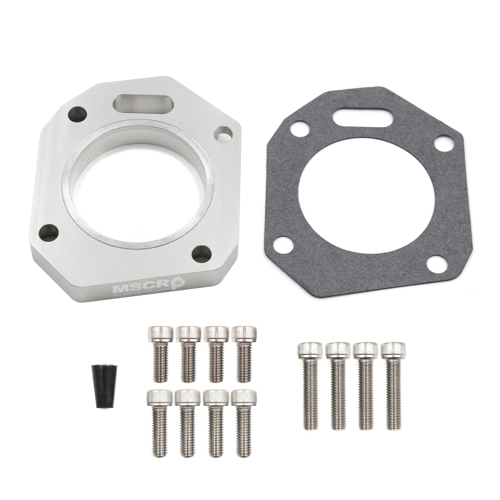 Photo 1 of MSCRP RBC/RRC Dual Throttle Body Adapter 62mm 70mm For K20A K20A2 K20A3 Z1 RBC RRC manifold flange With gasket hardware Durable