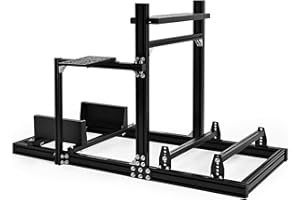 Dardoo 3060 Aluminum Racing Simulator Cockpit - Fully Adjustable Driving Rig for F1 Positions, Support for Logitech/Thrustmas