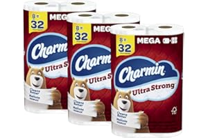 Charmin Toilet Paper, Ultra Strong, 24 Mega Rolls = 96 Regular Rolls, 242 Sheets Per Roll