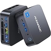ACEMAGIC Mini Gaming PC, Intel Cere i9 13900HK 32GB RAM 1TB SSD (14C/20T) up to 5.4GHz USB4/HDMI/DP/Wifi 6E 2.5G LAN,Mini PC Windows 11 pro Small Computers Desktop Beat i9 12900HK/7840HS/6800H