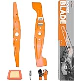 Antanker 72531-VH7-000 72511-VL0-S00 Mower Blade Kit | 21" Mulching Mower Blade Kit for Honda HRX217 HRR216, Lawn Mower Tune Up Kit with 17211-Z8B-901 Air Filter, Spark Plug