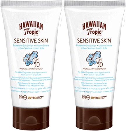 hawaiian tropic sensitive skin face spf 50 review