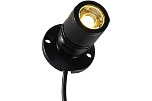Veemoon USB Powered LED Mini Spot Light, Dimmable Spot Light with 5Ft USB Cable Jewelry Cabinet Display Spotlight 1W Indoor S