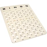 GSE Professional Bingo Master Board for 1.5" Balls, Large Calling Board | Two-Snap Design Masterboard for Bingo Game, Parties, Events, Bingo Halls, Family Game Nights and Large Groups