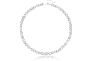 KLIFOWDY Baseball Necklace, Baseball Bead Necklace, 14/16/18/20/22+2" Adjustable Baseball Necklace for Boys Men, lce Collection Necklace, Baseball Bling Necklace, Inspired Sports Jewelry Gift