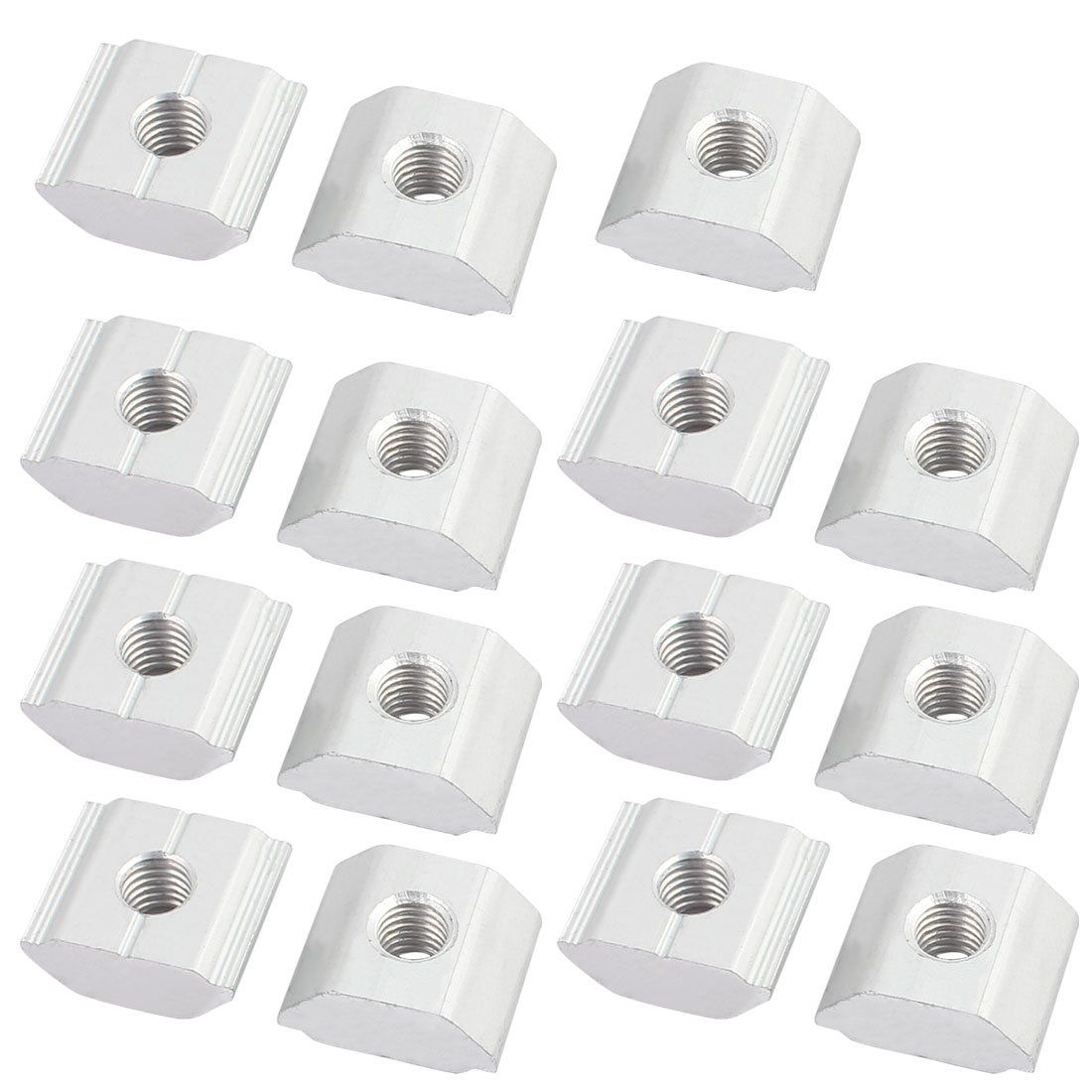 Sourcingmap 15Pcs Aluminum Solar Panel Mounting Brackets-Mid Clamp for Framed Panels