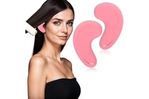HAIFAFAFAING Ear Covers for Hair Dye, Silicone Ear Cover, High-Temp Resistance and Reusable Ears Protectors for Salon, Home, Protects from Dryer, Heat Iron (Pink)