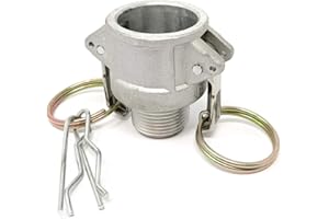 Gloxco Aluminum Type B Cam and Groove Fitting, 3/4" Female Camlock x 3/4" Male NPT (CAM-07-B-AL)