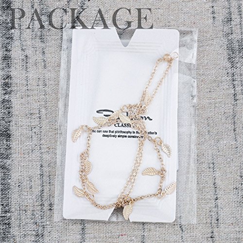 Jovono Leaf Dangle Anklet Bracelet Beach Foot Chain Anklet for Women a Foot Anklet Outlet Beach Themed Ankle Bracelet Fashion Anklets