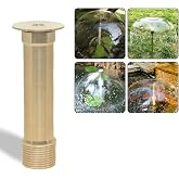 Hooshing 1/2" DN15 and 3/4" DN20 Brass Bell Fountain Nozzle Spray Head | Mushroom Style Water Sprinkler, For Garden Pond, Museum, Library, Landscaping