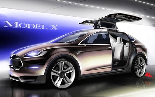 Amazoncom Tesla Model X 18x24 Poster Home Kitchen