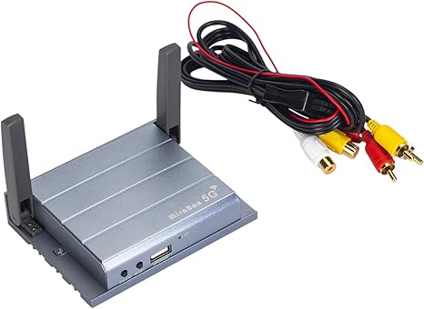 Amazon インターフェースアダプター ミラーリング Airplay Ios 13 Miracast Android対応 Hdmiとrca 同時変換 カーナビ Hdmi ミラーリングボックス 無線接続 Wetransfer インターフェースアダプター オーディオパーツ 車 バイク