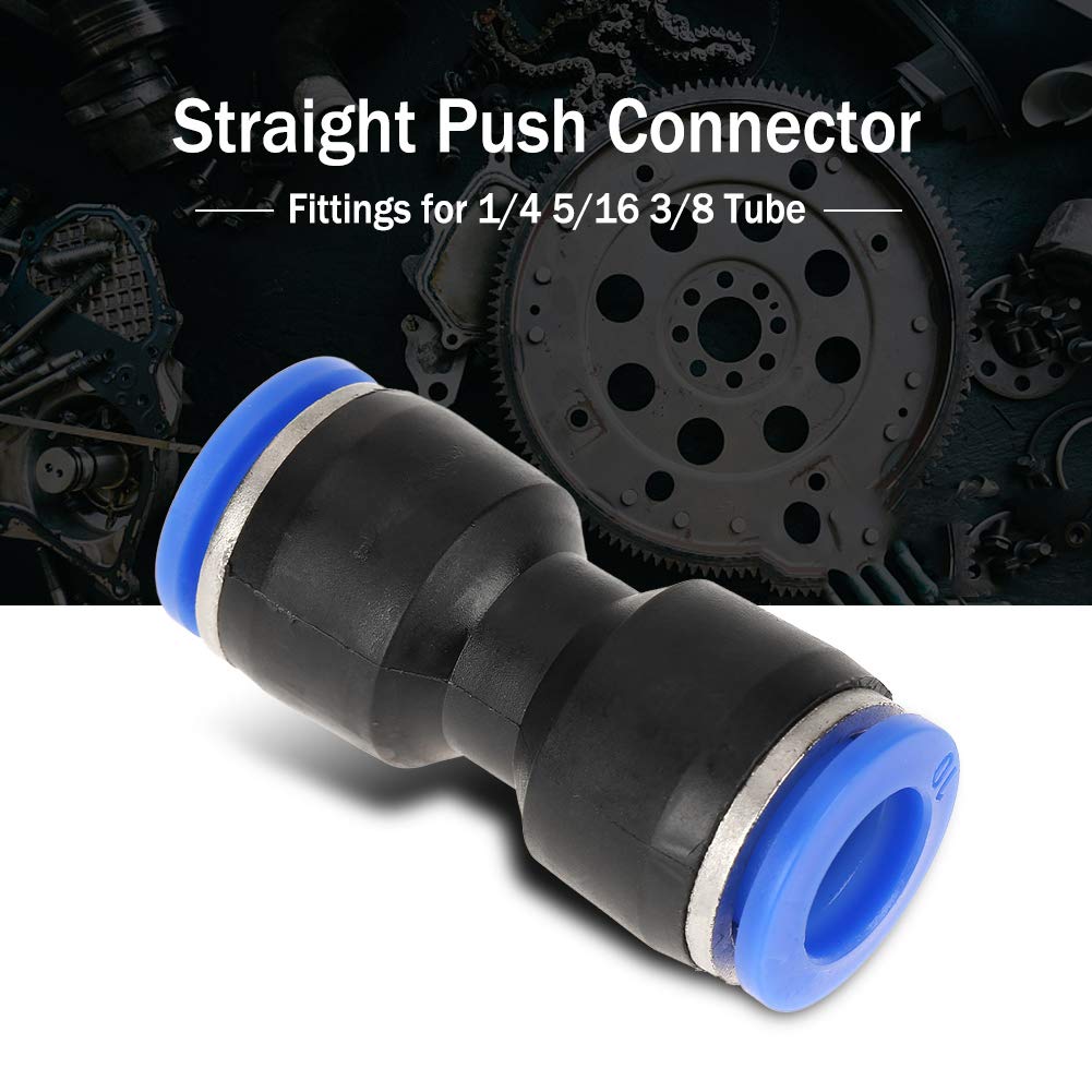 Oumefar Straight Push Connectors Kit 30pcs Quick Release Connectors Air Line Fittings for 1/4 5/16 3/8 Tube - Image 3