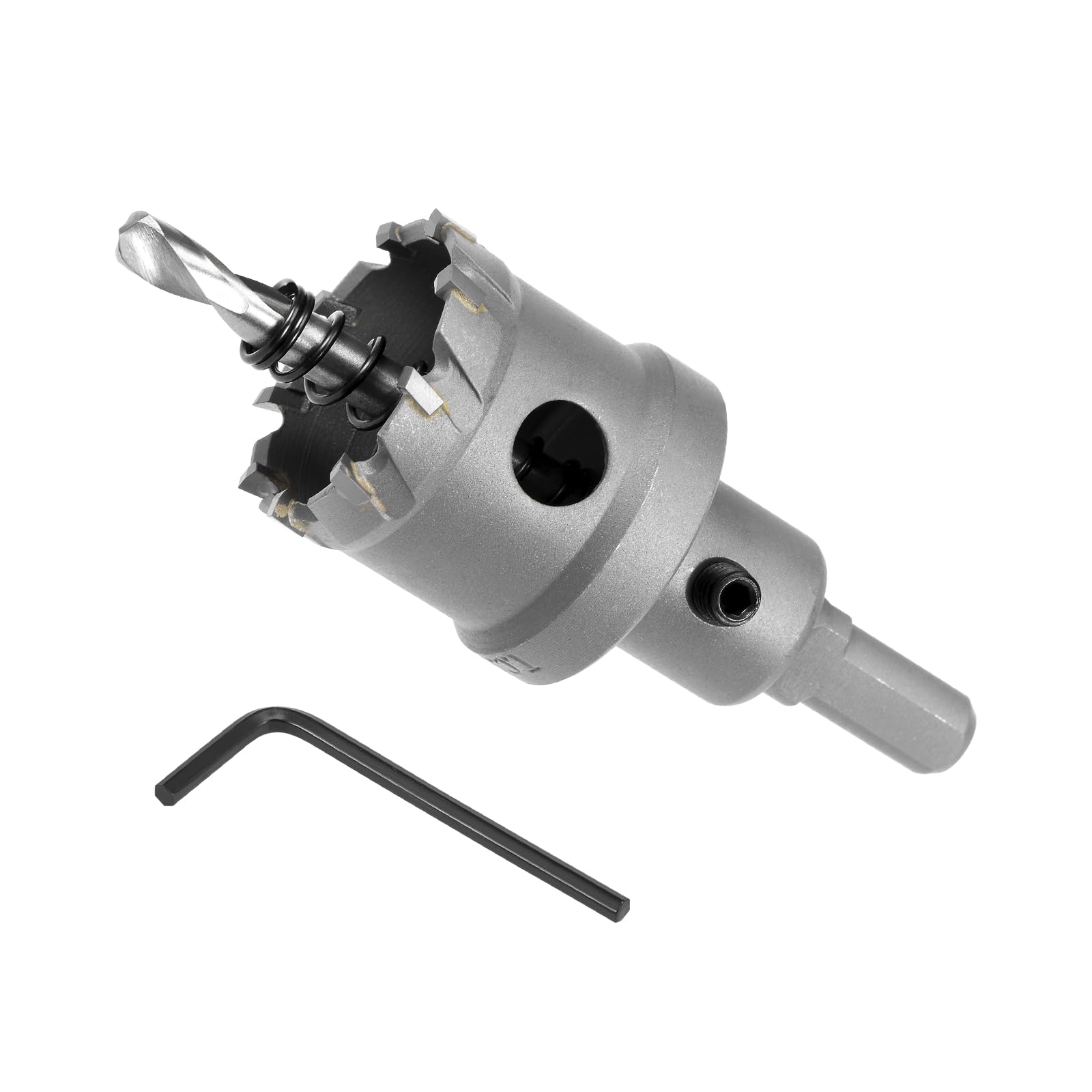 CoCud Hole Saw, 35mm Cutting Diameter, Carbide Tipped Tooth Hole Cutter Drill Bit - (Applications: for Stainless Steel Sheet Metal), 1-Piece