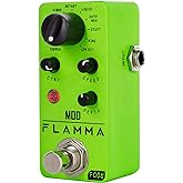 FLAMMA FC05 Modulation Guitar Pedal with Chorus Flanger Tremolo Phaser Vibrato Rotary Liquid Autowah Stutter Ring LowBit