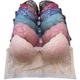 IHeyi 6 Pieces Full Cup/Demi Wired Gentle Pushup Push Up Bra A/B/C