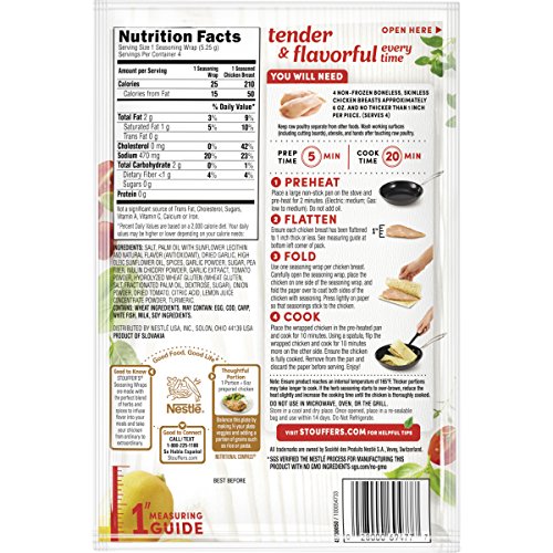 Stouffers Seasoning Wraps Roasted Garlic & Lemon, 0.74 oz