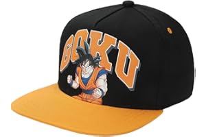 Bioworld Dragon Ball Z Goku Youth Orange & Black Snapback Hat