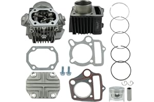 FLYPIG Performance 47mm Cylinder Head&Piston Cylinder Rebuild Repair Kit for Honda ATC70 C70 CT70 TRX70 90 CRF70 XR70 S65 70CC CL70 XL70 SL70 Roketa Kazuma 70cc ATV Dirt Bike Go Kart